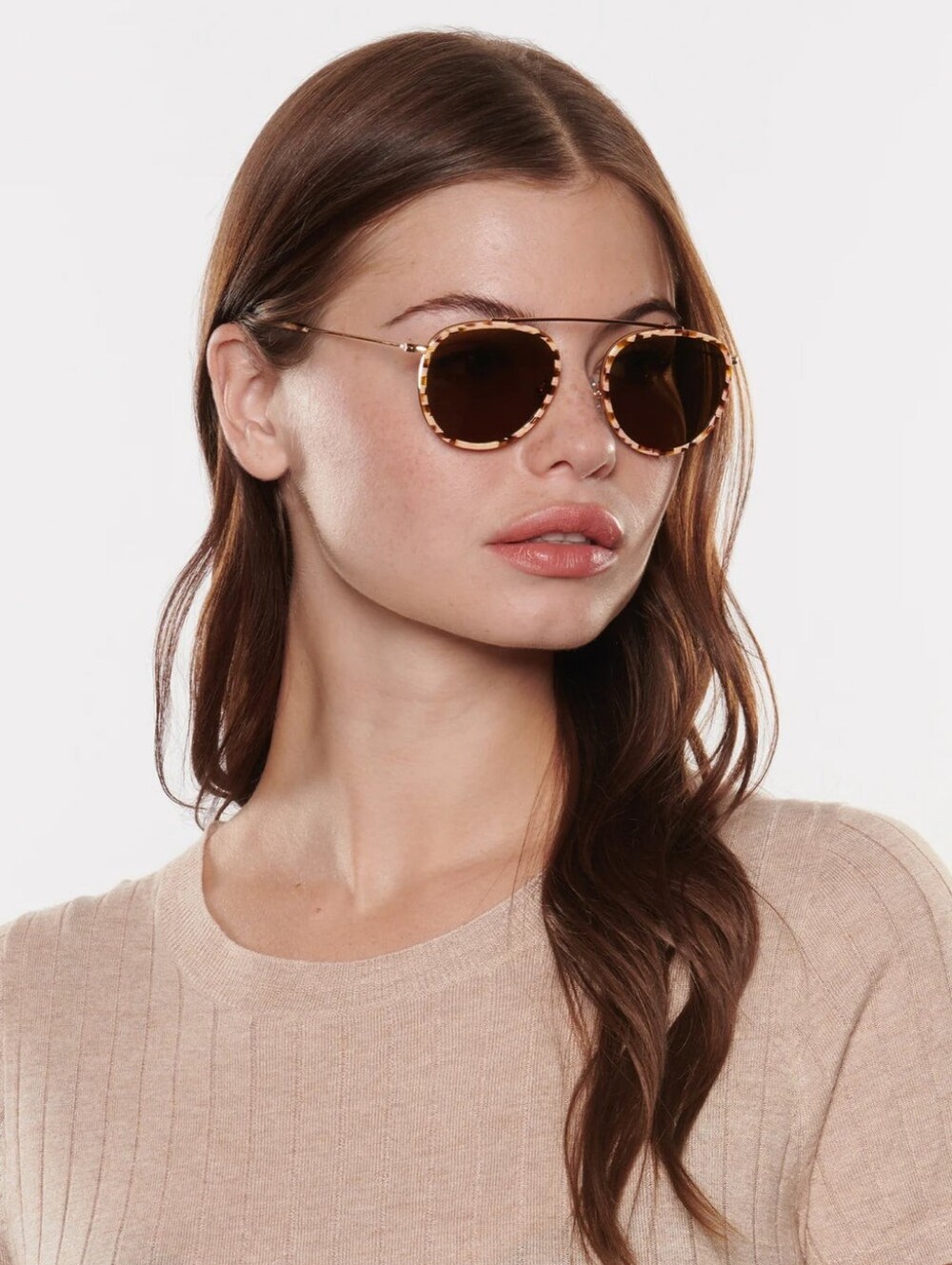 KREWE Chartres Aviator Sunglasses - Cafe Dolce